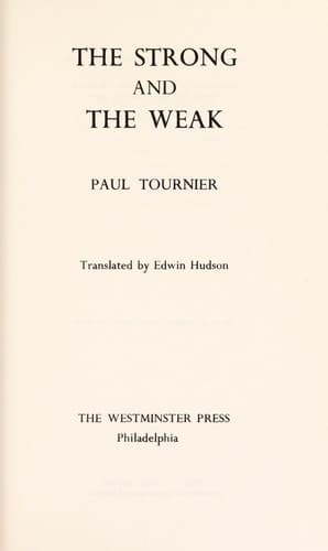 Tapa de The strong and the weak
