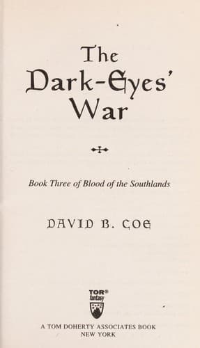 Tapa de The dark-eyes' war
