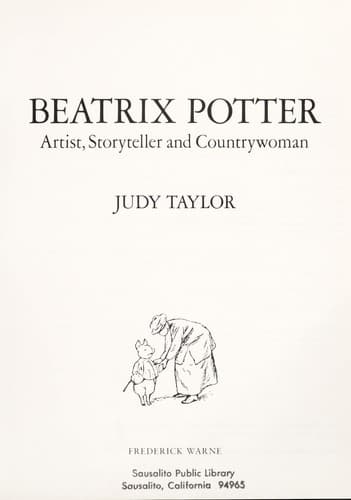 Tapa de Beatrix Potter