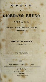 Tapa de Opere ... ora per la prima volta raccolte e pubblicate da Adolfo Wagner