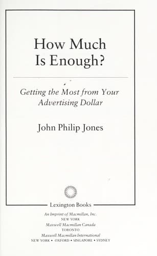 Tapa de How much is enough?