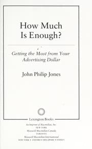 Tapa de How much is enough?