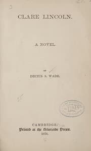 Tapa de Clare Lincoln
