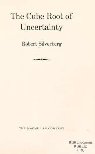 Tapa de The cube root of uncertainty