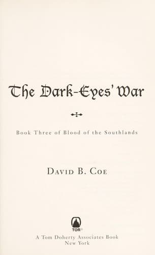 Tapa de The dark- eyes' war