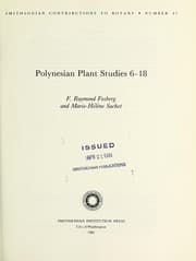 Tapa de Polynesian plant studies 6-18