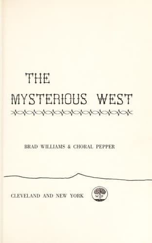 Tapa de The Mysterious West