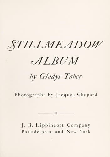 Tapa de Stillmeadow album