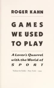 Tapa de Games We Used to Play