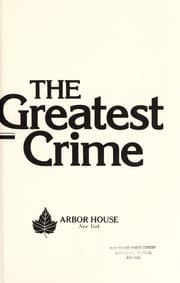 Tapa de The Greatest Crime