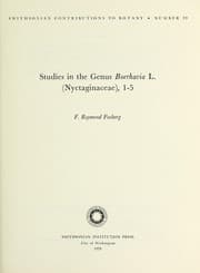 Tapa de Studies in the genus Boerhavia L. (Nyctaginaceae) 1-5