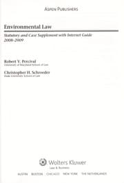 Tapa de Environmental law