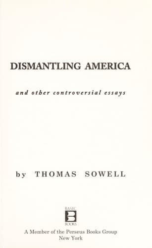 Tapa de Dismantling America