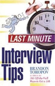 Tapa de Last minute interview tips