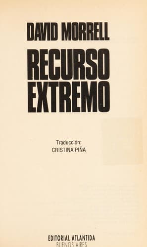 Tapa de Recurso extremo
