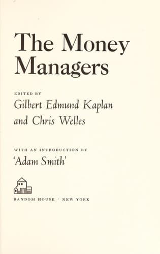 Tapa de The Money managers