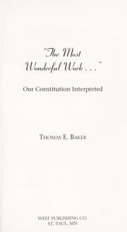Tapa de The most wonderful work--