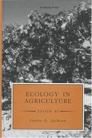 Tapa de Ecology in agriculture