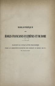 Tapa de Études sur l'administration Byzantine dans l'exarchat de ravenne (568-754)