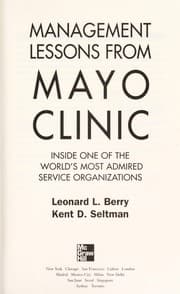 Tapa de Management lessons from Mayo Clinic