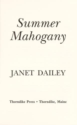 Tapa de Summer mahogany