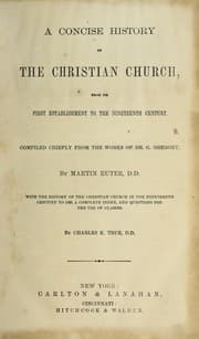 Tapa de A concise history of the Christian church