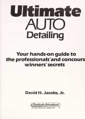 Tapa de Ultimate auto detailing