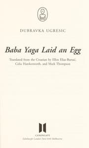 Tapa de Baga Jaga je snijela jaje