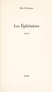 Tapa de Les éphémères