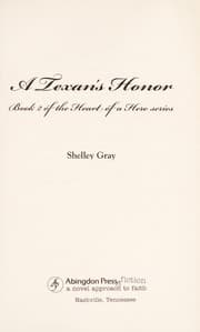 Tapa de A Texan's honor