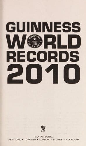 Tapa de Guinness world records 2010