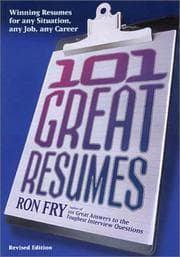 Tapa de 101 Great Resumes