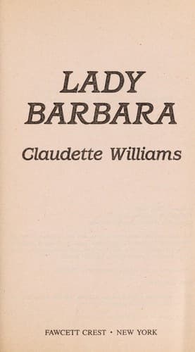 Tapa de Lady Barbara
