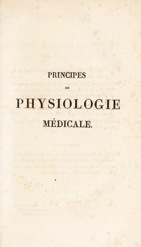Tapa de Principes de physiologie m©♭dicale