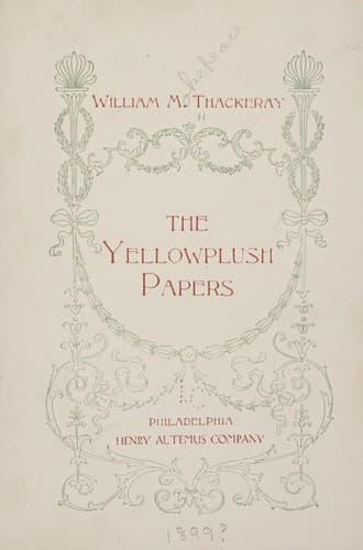 Tapa de The Yellowplush papers