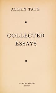 Tapa de Collected essays