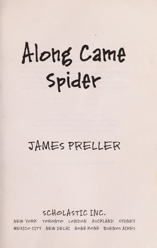 Tapa de Along came Spider