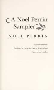 Tapa de A Noel Perrin sampler