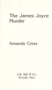 Tapa de The James Joyce murder