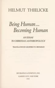 Tapa de Being human--becoming human