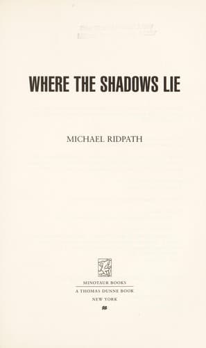 Tapa de Where the shadows lie