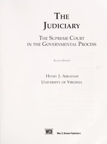 Tapa de The judiciary