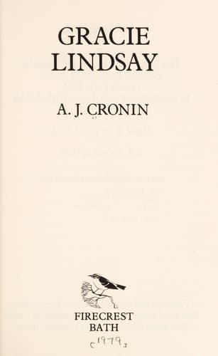 Tapa de Gracie Lindsay