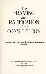 Tapa de The Framing and ratification of the Constitution