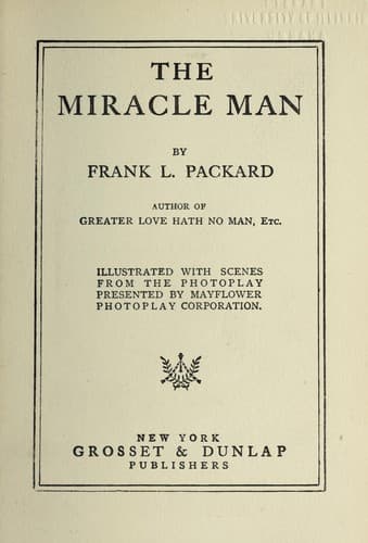 Tapa de "The Miracle man"