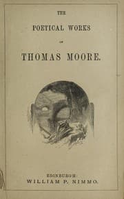 Tapa de The poetical works of Thomas Moore