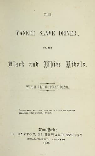 Tapa de The Yankee slave driver