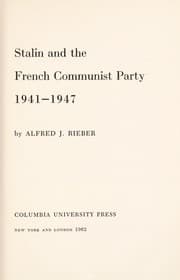 Tapa de Stalin and the French Communist Party, 1941-1947