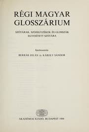 Tapa de Régi magyar glosszárium