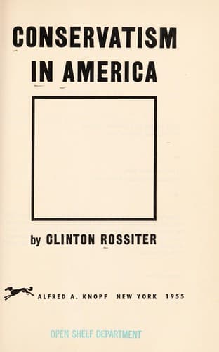 Tapa de Conservatism in America